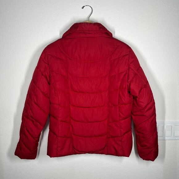 Mackintosh new england women's red puffer coat down feathers size small - Picture 12 of 14